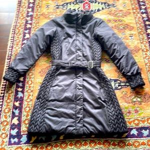 Patagonia XS belted parka - black